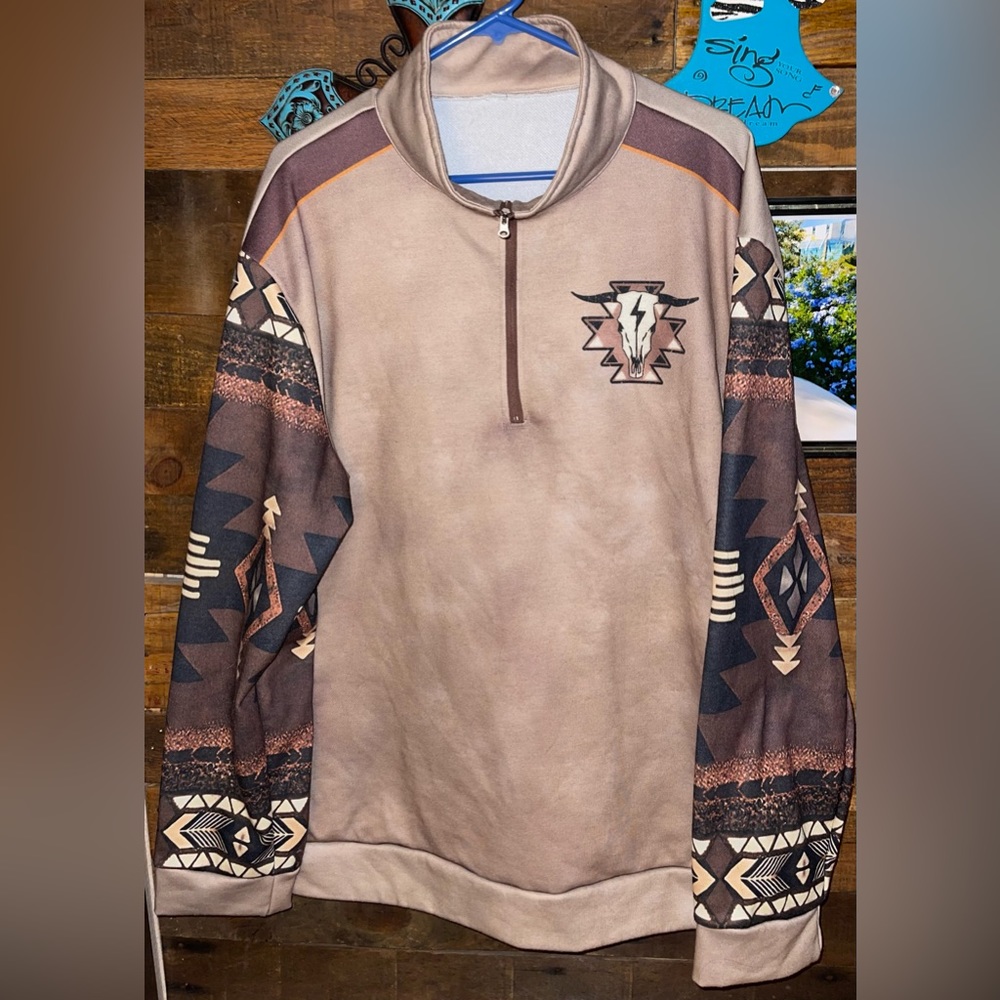 Aztec unisex long sleeve sweater